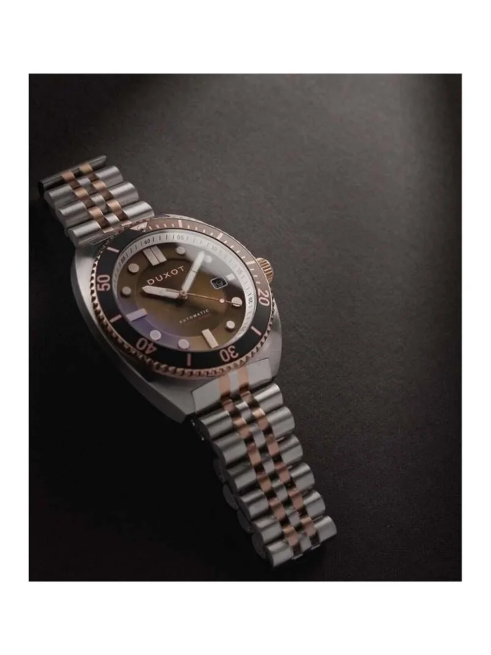 NWT Duxot Tortuga Automatic Brown Dial Men's Watch